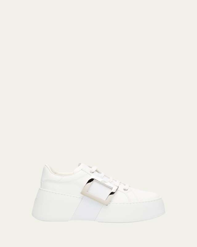 Viv Skate Leather Buckle Sneakers